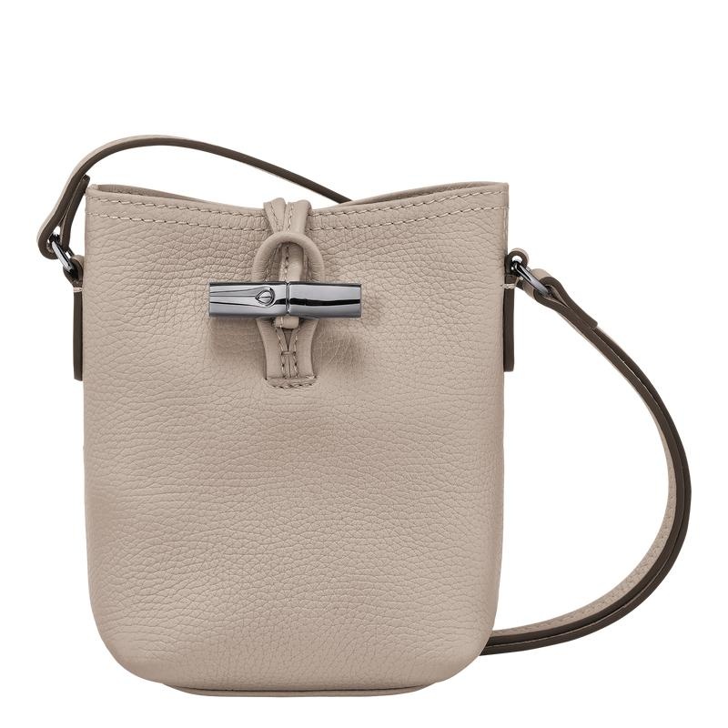 Bolsas Hombro Longchamp Roseau Essential XS Mujer Gris | 6281-WUBJM