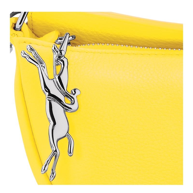 Bolsas Hombro Longchamp Smile S Mujer Amarillo | 7138-YJNAV