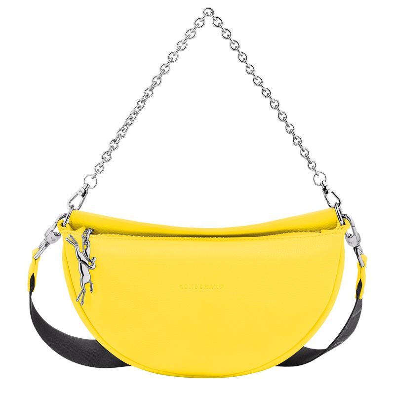 Bolsas Hombro Longchamp Smile S Mujer Amarillo | 7138-YJNAV