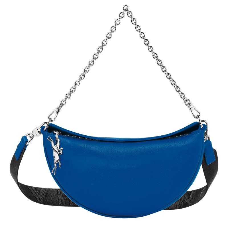 Bolsas Hombro Longchamp Smile S Mujer Azules | 6759-GAMOI