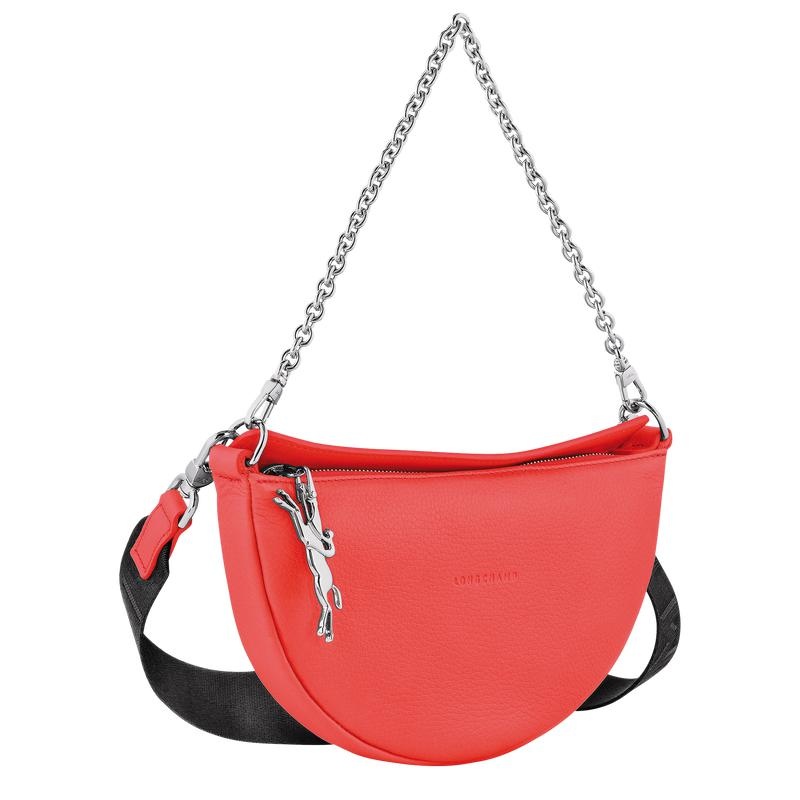 Bolsas Hombro Longchamp Smile S Mujer Rojas | 4730-TUZXN