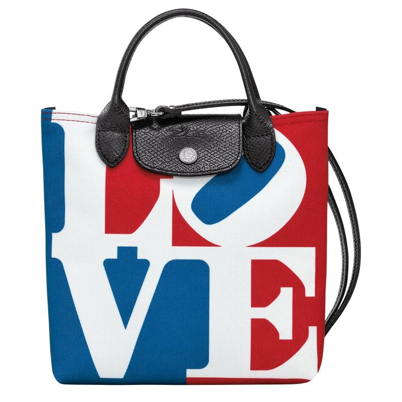 Bolsas Hombro Longchamp x Robert Indiana XS Hombre Blancas | 2816-NAPYU