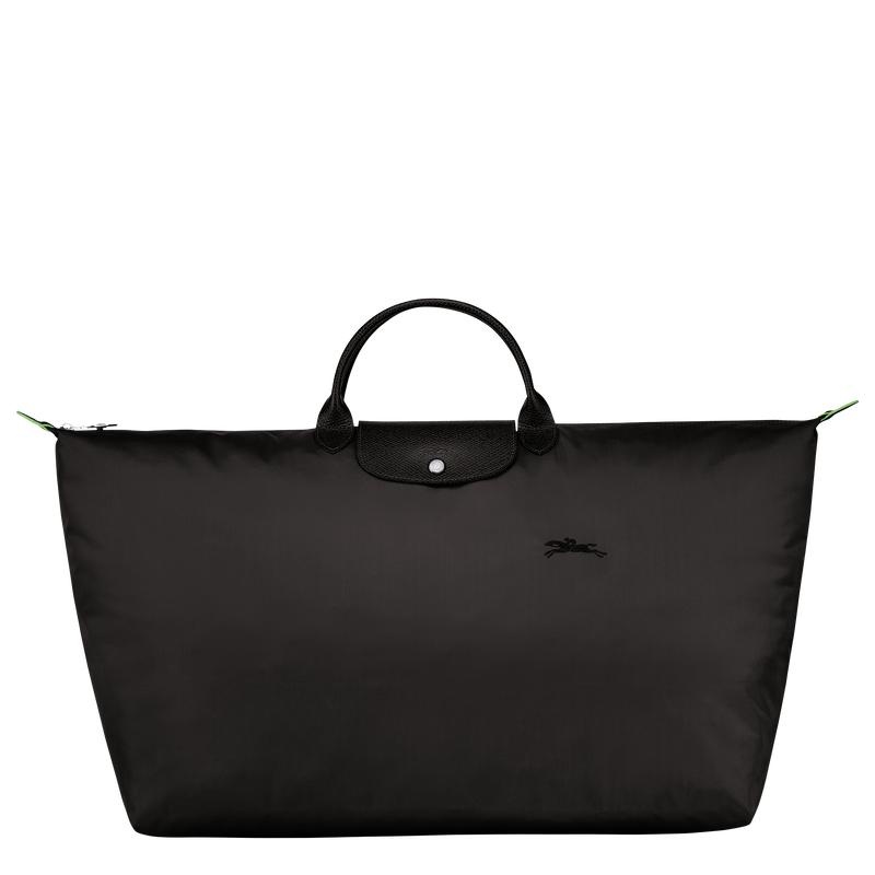 Bolsas de Viaje Longchamp Le Pliage Green M Mujer Negras | 6540-ECFSH