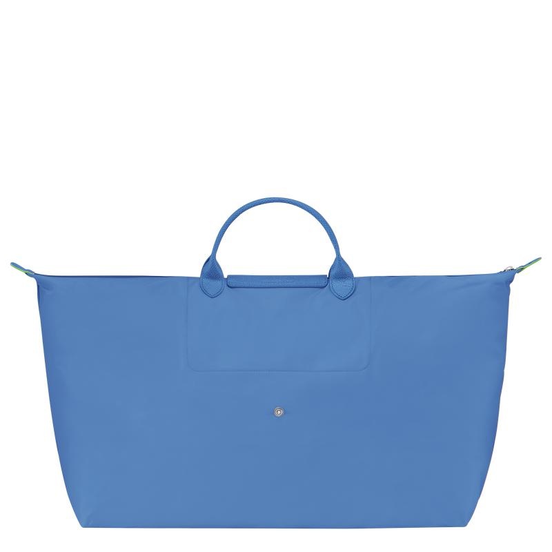 Bolsas de Viaje Longchamp Le Pliage Green M Mujer Azules | 1632-TDRXL