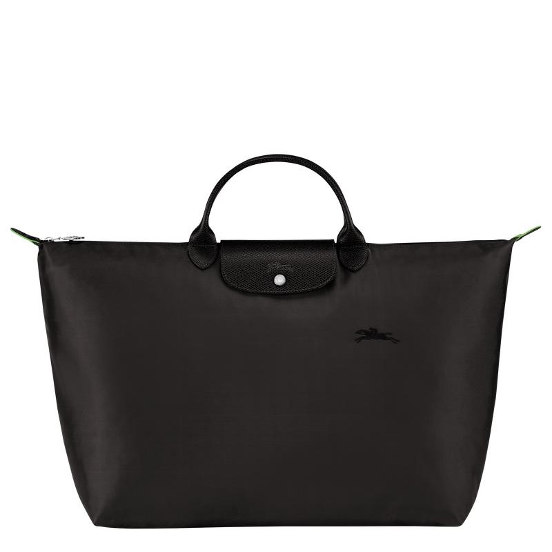 Bolsas de Viaje Longchamp Le Pliage Green S Hombre Negras | 1460-SCLIQ