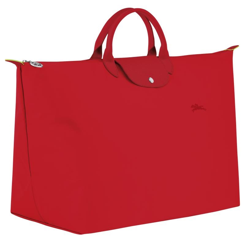 Bolsas de Viaje Longchamp Le Pliage Green M Hombre Rojas | 4935-OHLCA