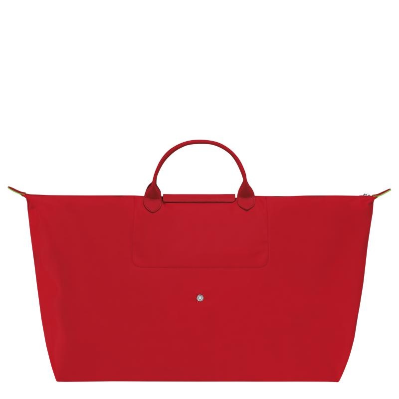 Bolsas de Viaje Longchamp Le Pliage Green M Hombre Rojas | 4935-OHLCA