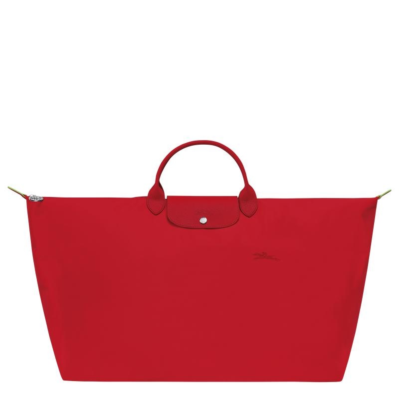 Bolsas de Viaje Longchamp Le Pliage Green M Hombre Rojas | 4935-OHLCA