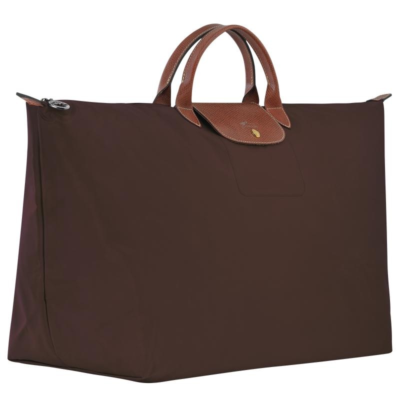 Bolsas de Viaje Longchamp Le Pliage Original M Mujer Marrones | 2093-KTBCH