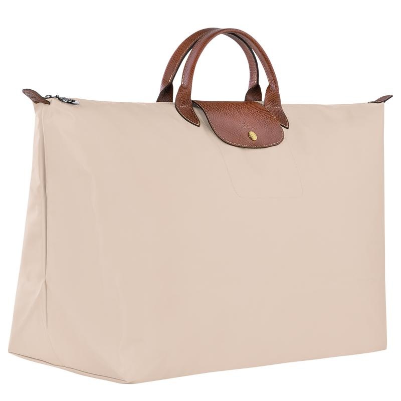 Bolsas de Viaje Longchamp Le Pliage Original M Mujer Blancas | 0694-SATKP