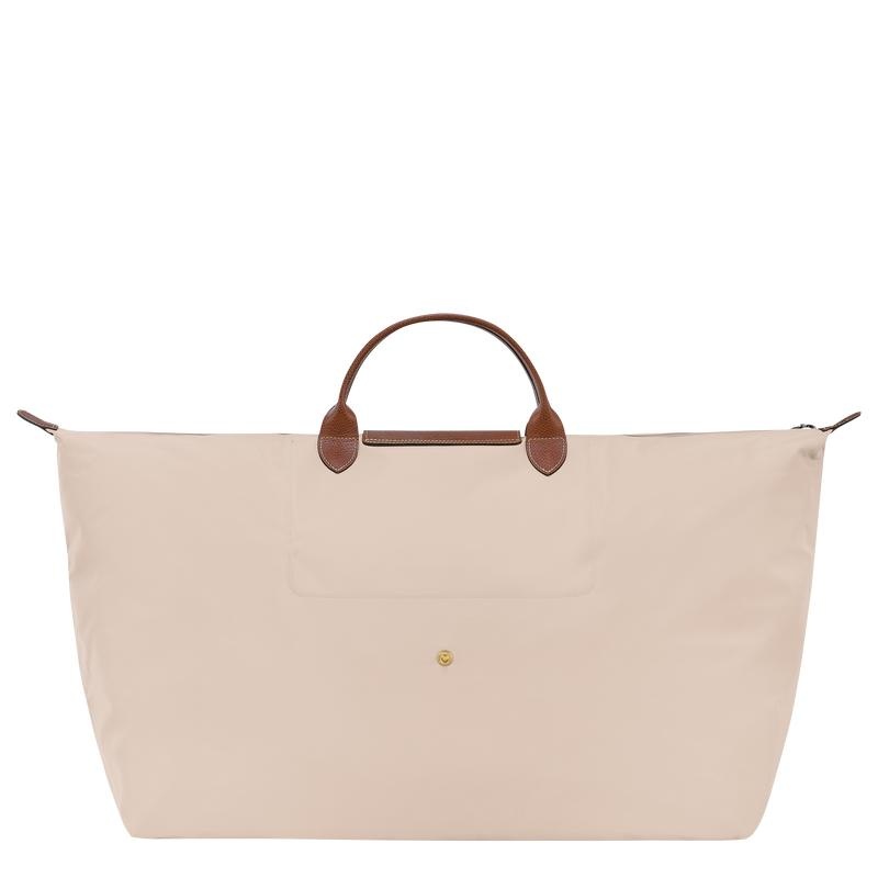 Bolsas de Viaje Longchamp Le Pliage Original M Mujer Blancas | 0694-SATKP