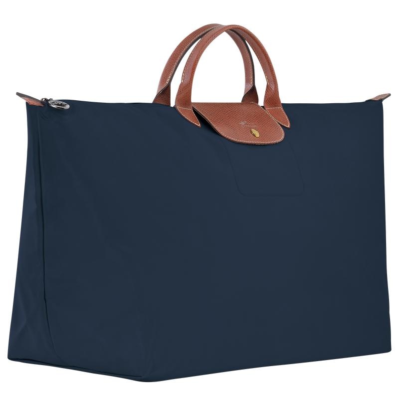 Bolsas de Viaje Longchamp Le Pliage Original M Mujer Azul Marino | 3178-XDIBH