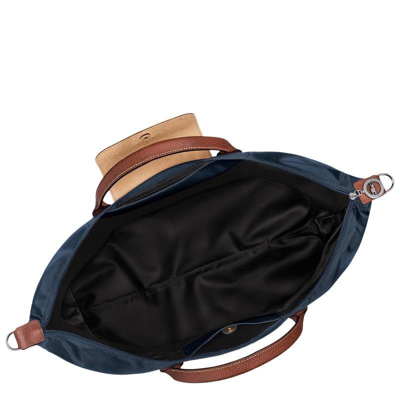 Bolsas de Viaje Longchamp Le Pliage Original expandable Mujer Azul Marino | 0469-ABGWS