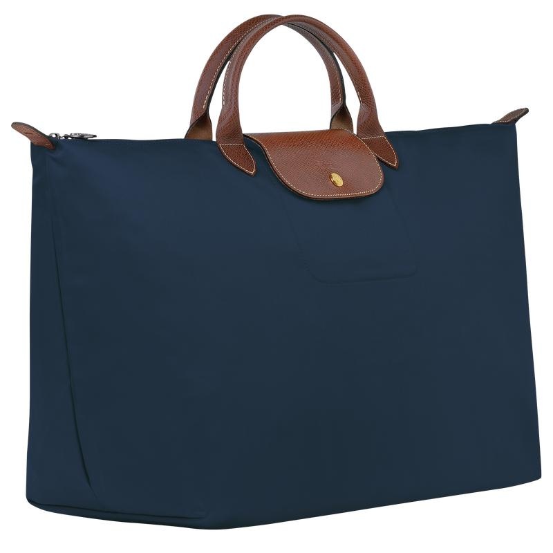 Bolsas de Viaje Longchamp Le Pliage Original S Hombre Azul Marino | 7495-QNGSU