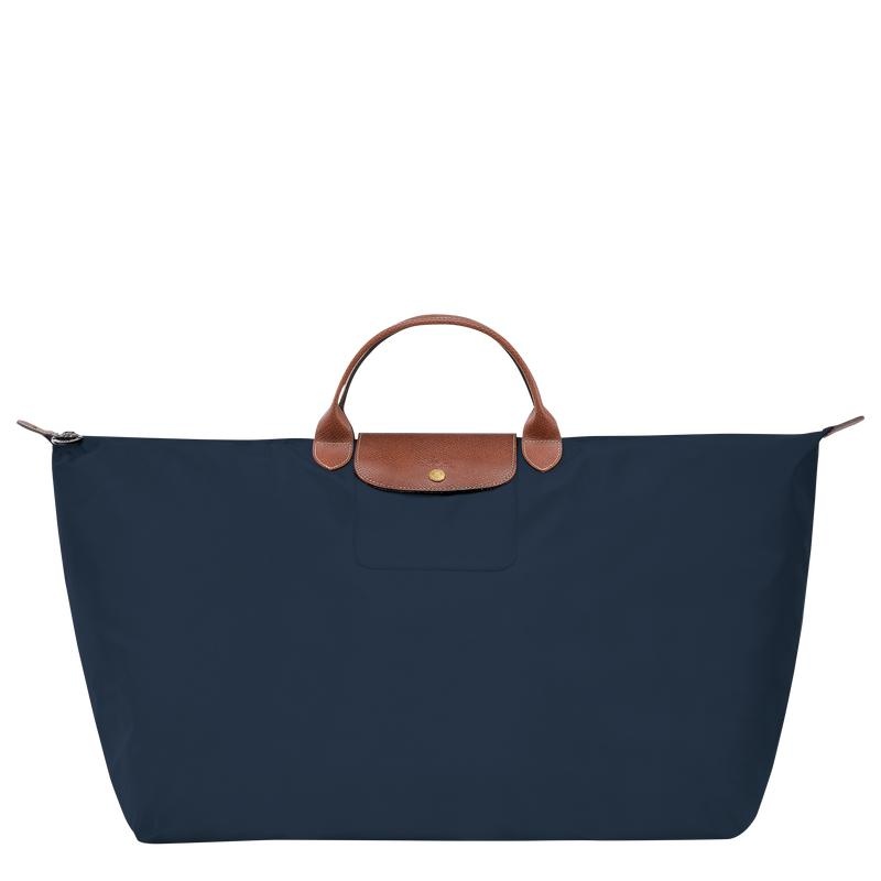 Bolsas de Viaje Longchamp Le Pliage Original M Hombre Azul Marino | 8754-TCNAP