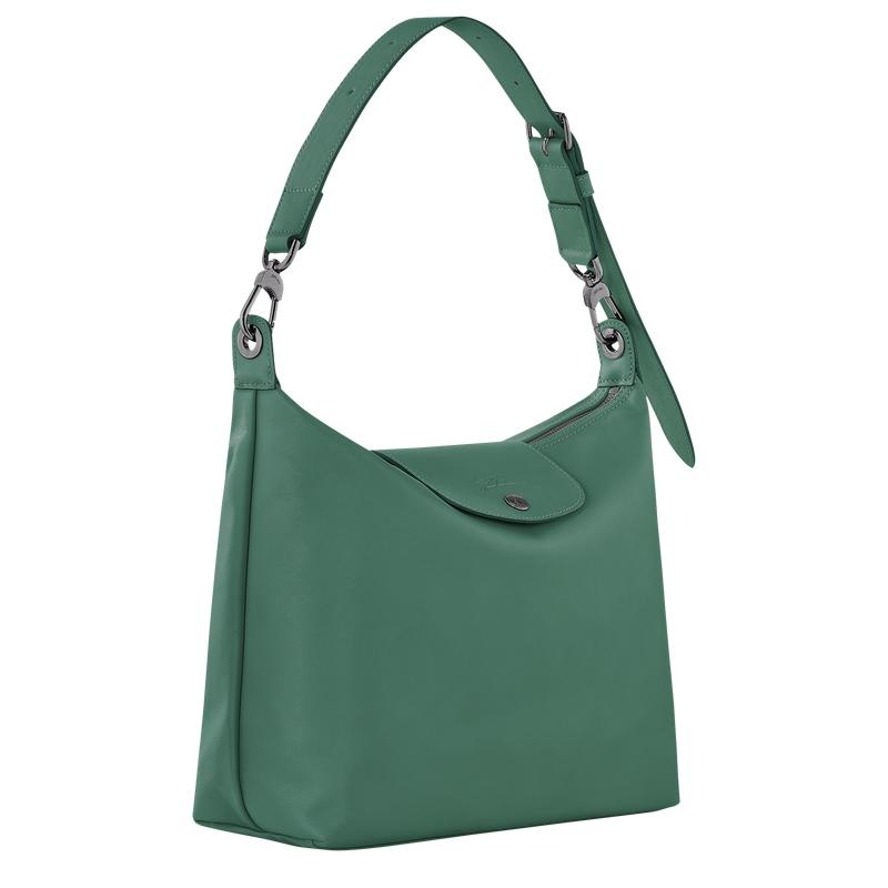 Bolso Hobo Longchamp Le Pliage Xtra M Mujer Verde | 0281-MALIJ