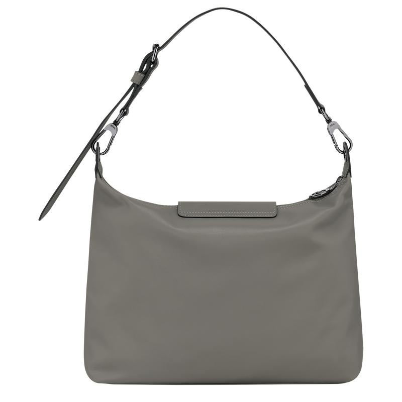 Bolso Hobo Longchamp Le Pliage Xtra M Mujer Gris | 8192-MSUQK