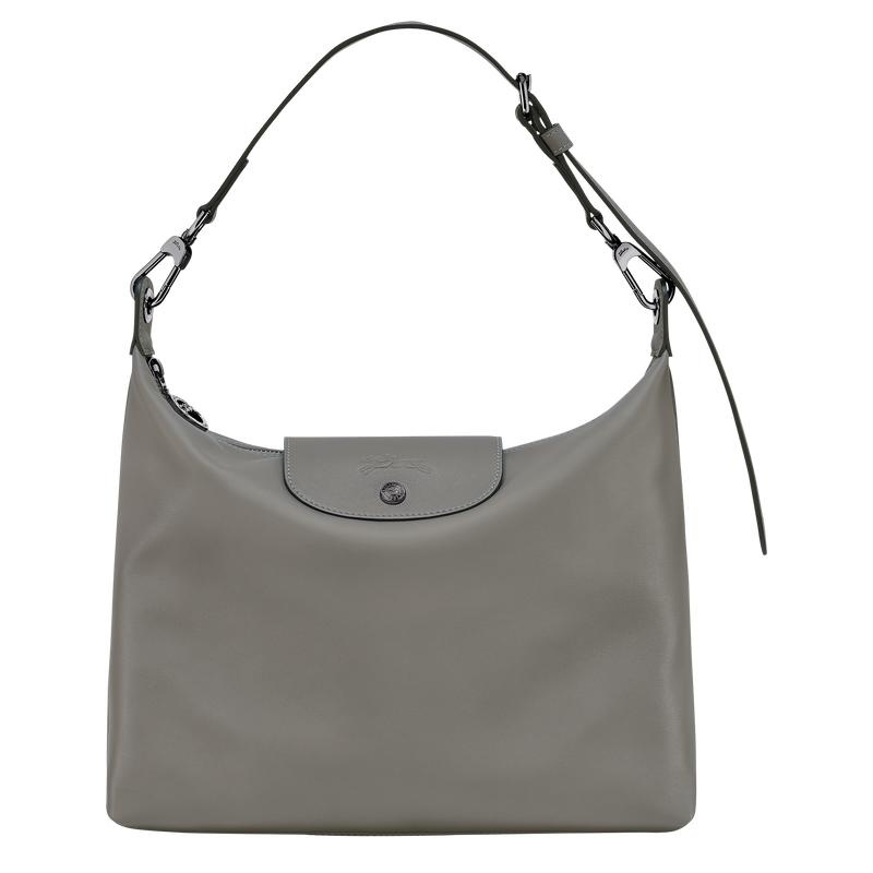 Bolso Hobo Longchamp Le Pliage Xtra M Mujer Gris | 8192-MSUQK