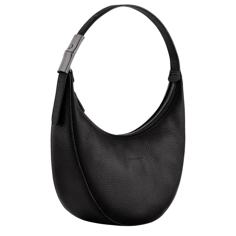 Bolso Hobo Longchamp Roseau Essential M Mujer Negras | 0926-CQEFT