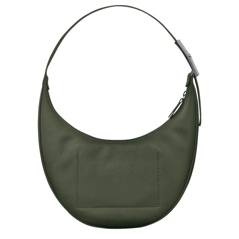 Bolso Hobo Longchamp Roseau Essential M Mujer Kaki | 1683-XBIDH