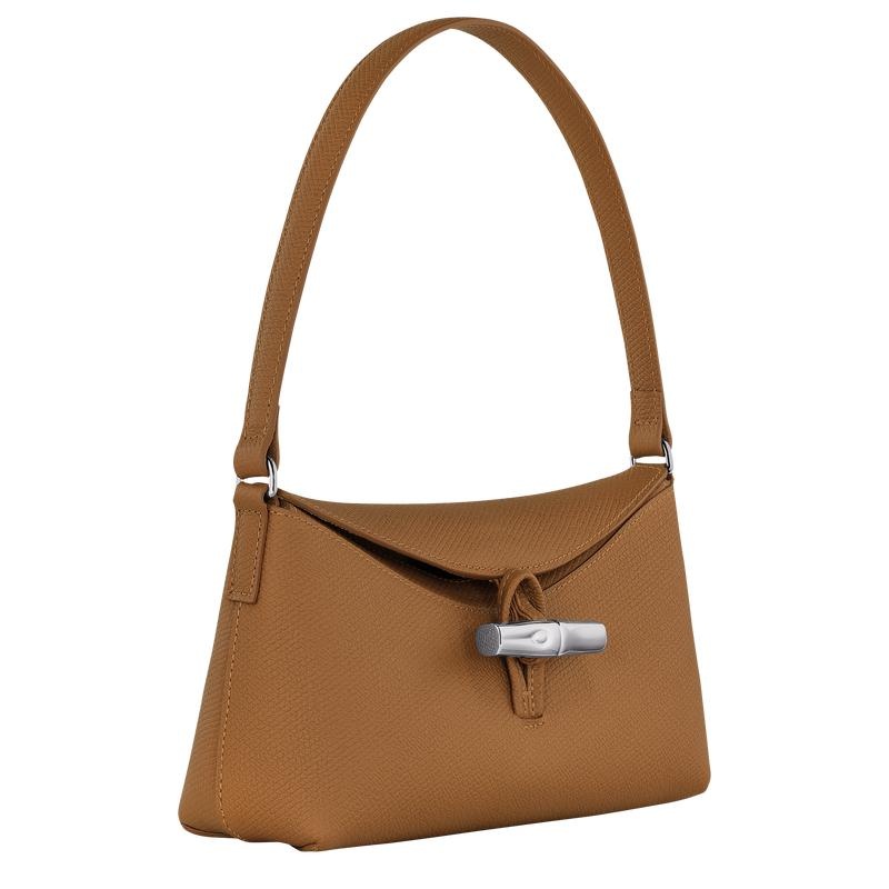 Bolso Hobo Longchamp Roseau S Mujer Marrones | 4217-OIPBS