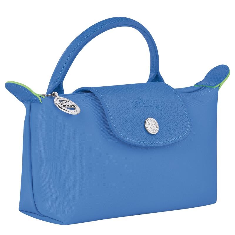 Bolso Pequeño Longchamp Le Pliage Green with handle Mujer Azules | 6428-KPSHO