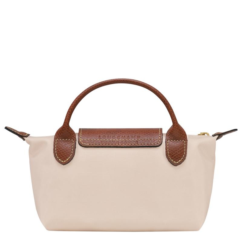 Bolso Pequeño Longchamp Le Pliage Original with handle Mujer Blancas | 6843-JLINQ