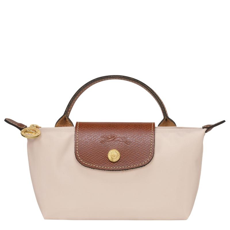 Bolso Pequeño Longchamp Le Pliage Original with handle Mujer Blancas | 6843-JLINQ