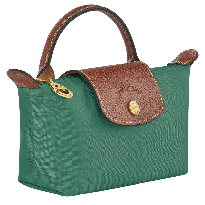 Bolso Pequeño Longchamp Le Pliage Original with handle Mujer Verde | 6712-QBFUD