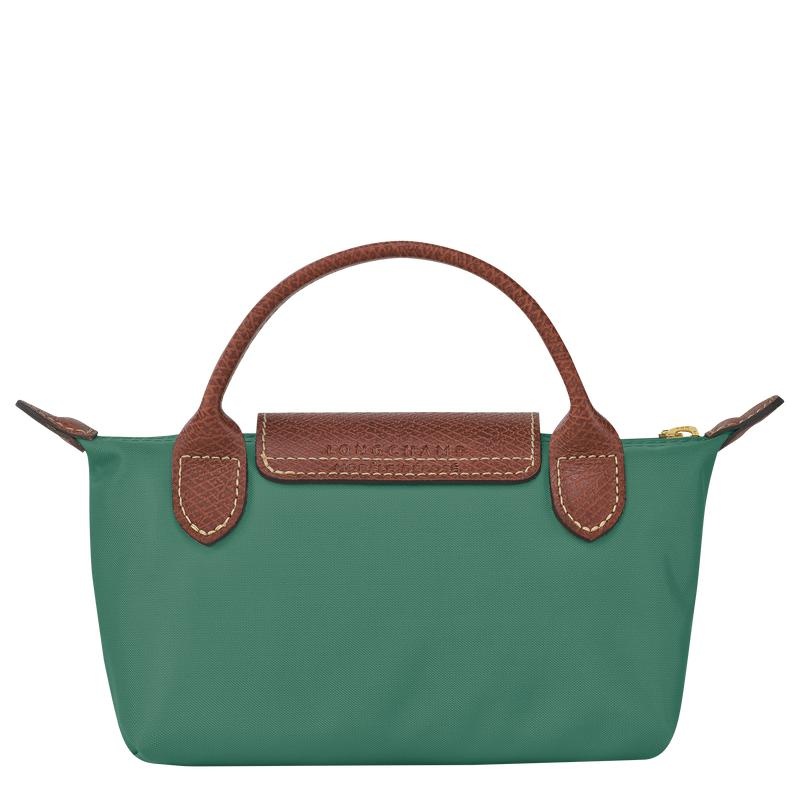 Bolso Pequeño Longchamp Le Pliage Original with handle Mujer Verde | 6712-QBFUD