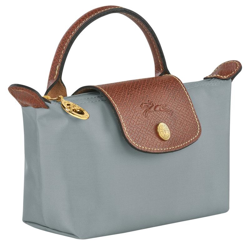 Bolso Pequeño Longchamp Le Pliage Original with handle Mujer Gris | 1920-XOCFA