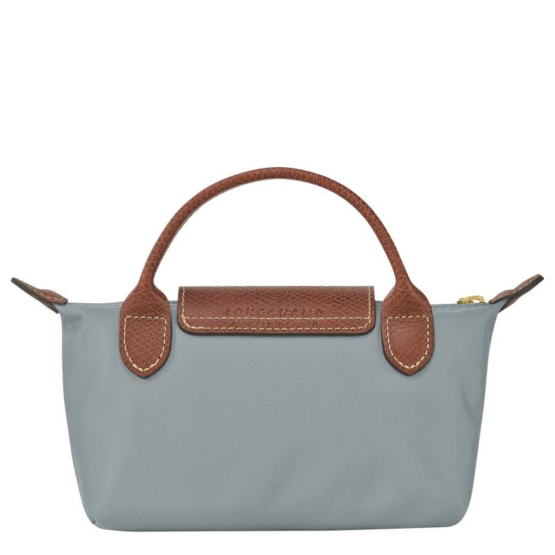 Bolso Pequeño Longchamp Le Pliage Original with handle Mujer Gris | 1920-XOCFA