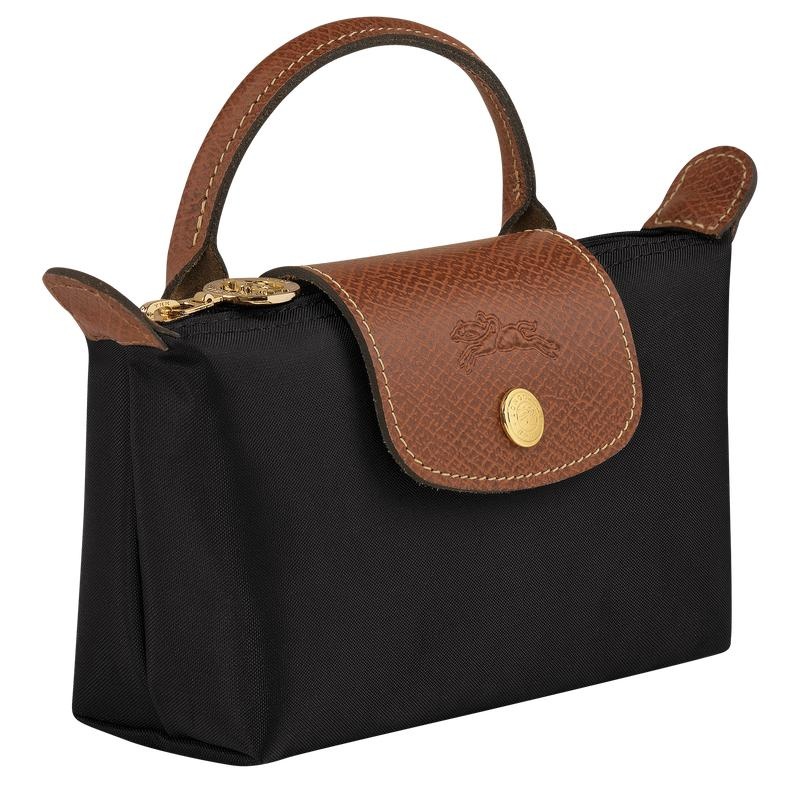 Bolso Pequeño Longchamp Le Pliage Original with handle Mujer Negras | 4291-TCZRM