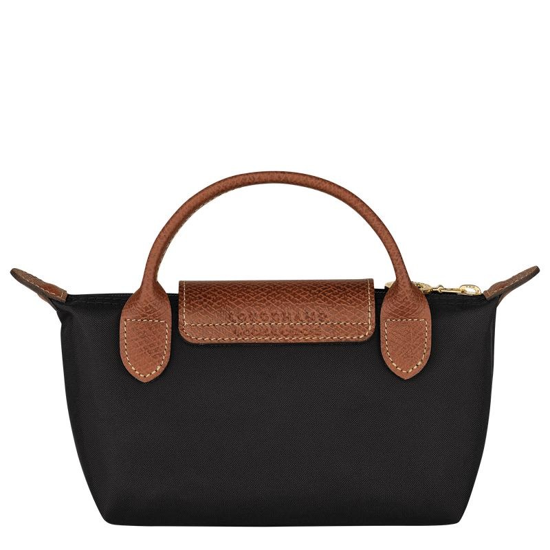 Bolso Pequeño Longchamp Le Pliage Original with handle Mujer Negras | 4291-TCZRM