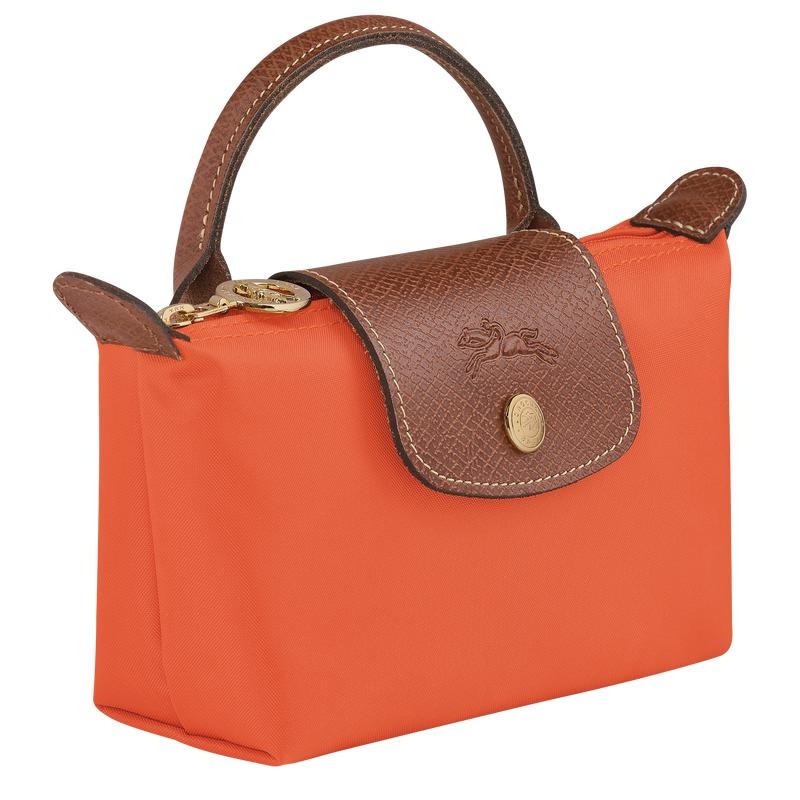 Bolso Pequeño Longchamp Le Pliage Original with handle Mujer Naranjas | 0248-KYPFW