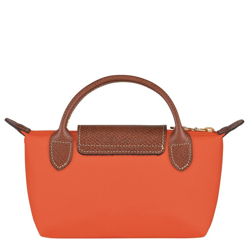 Bolso Pequeño Longchamp Le Pliage Original with handle Mujer Naranjas | 0248-KYPFW