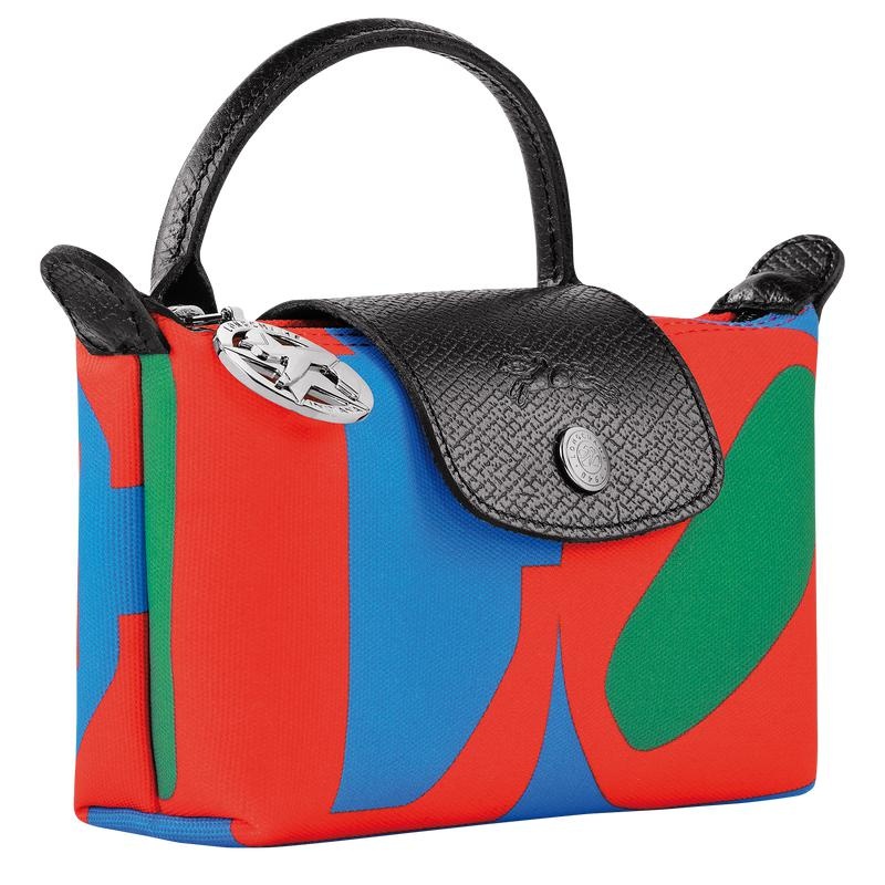 Bolso Pequeño Longchamp x Robert Indiana Mujer Red/Navy | 1356-NVLPZ