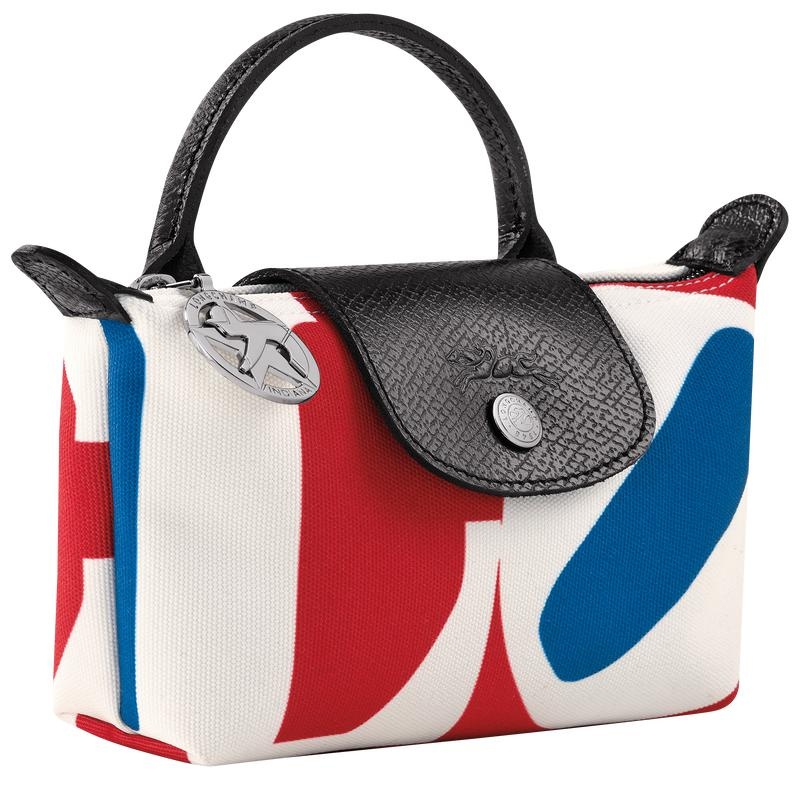 Bolso Pequeño Longchamp x Robert Indiana Mujer Blancas | 2381-FRTOK