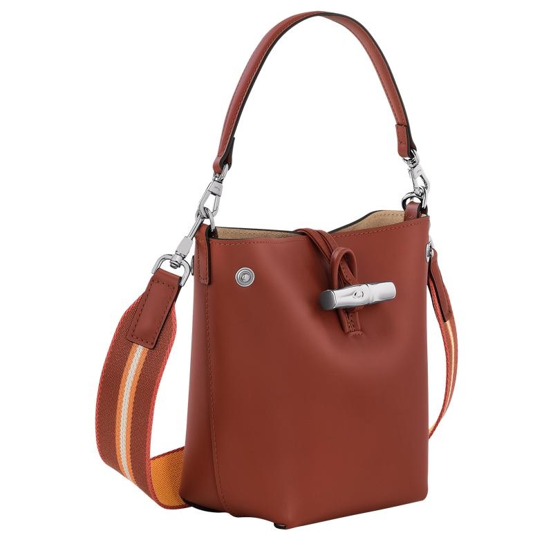 Bolso Saco Longchamp Roseau XS Mujer Marrones | 8647-UPDGH