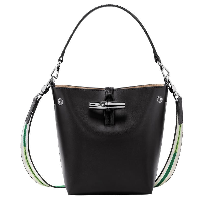 Bolso Saco Longchamp Roseau XS Mujer Negras | 9710-REZHS