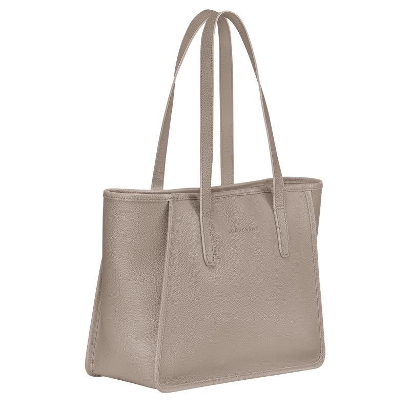 Bolso Tote Longchamp Le Foulonné L Mujer Gris | 8136-DIJOC