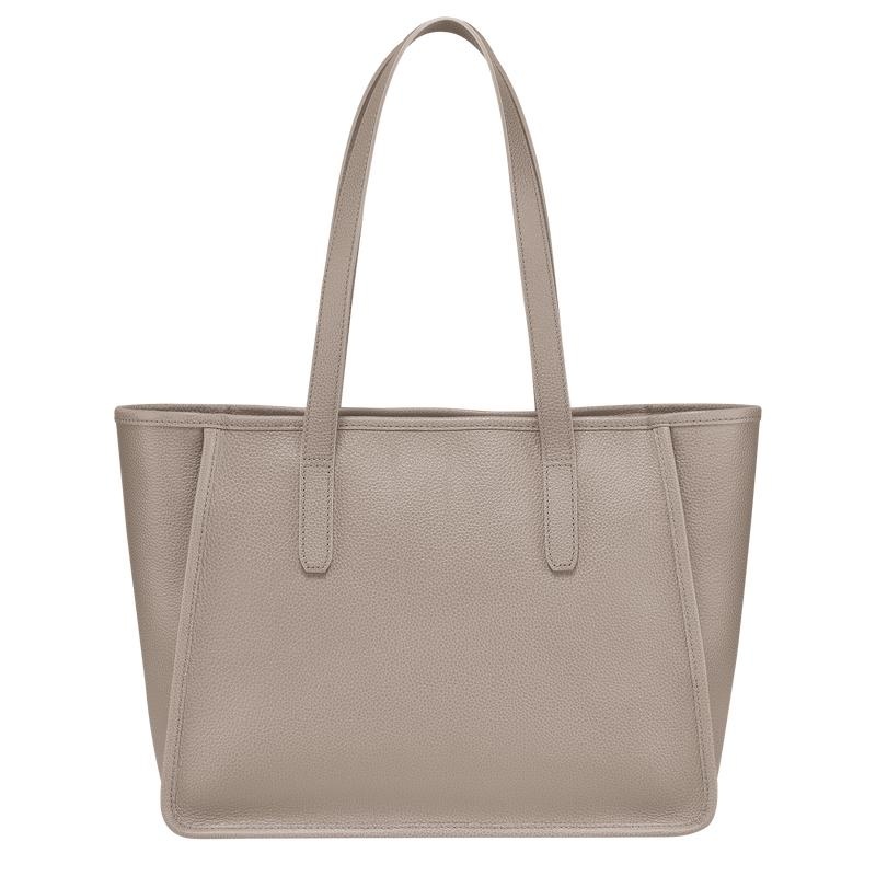 Bolso Tote Longchamp Le Foulonné L Mujer Gris | 8136-DIJOC