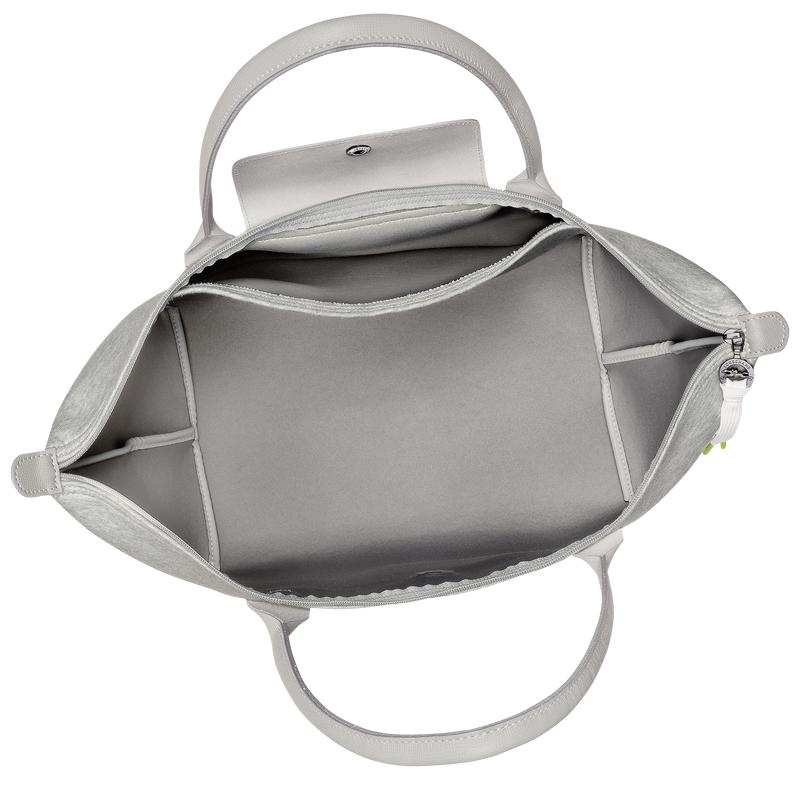 Bolso Tote Longchamp Le Pliage Colección L Mujer Gris | 5076-DSQHO