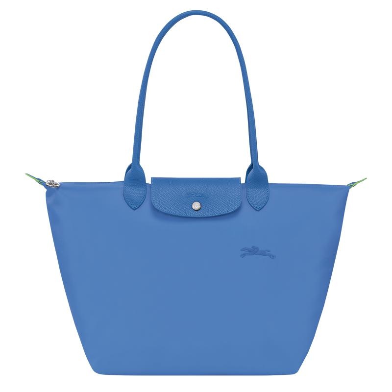 Bolso Tote Longchamp Le Pliage Green L Mujer Azules | 1480-EPDVC