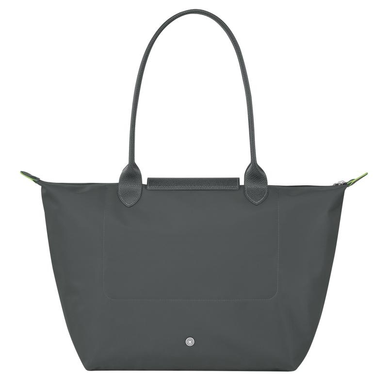 Bolso Tote Longchamp Le Pliage Green L Mujer Gris | 4906-KXPRC