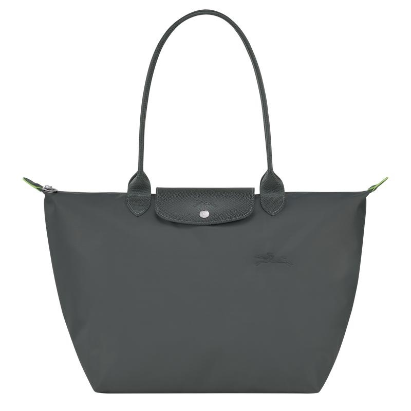 Bolso Tote Longchamp Le Pliage Green L Mujer Gris | 4906-KXPRC