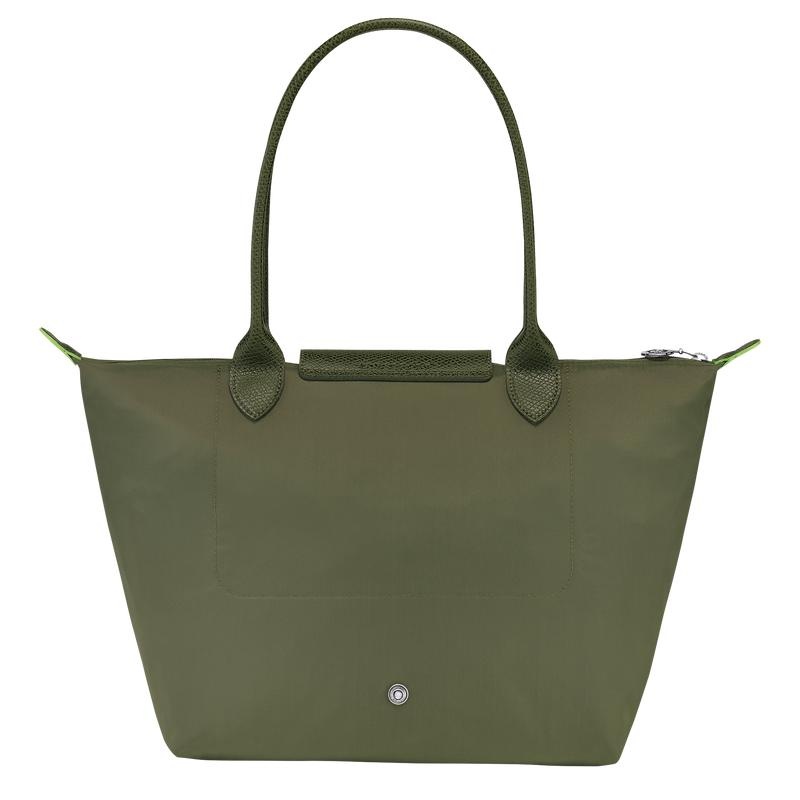 Bolso Tote Longchamp Le Pliage Green M Mujer Verde | 0427-AJCDT