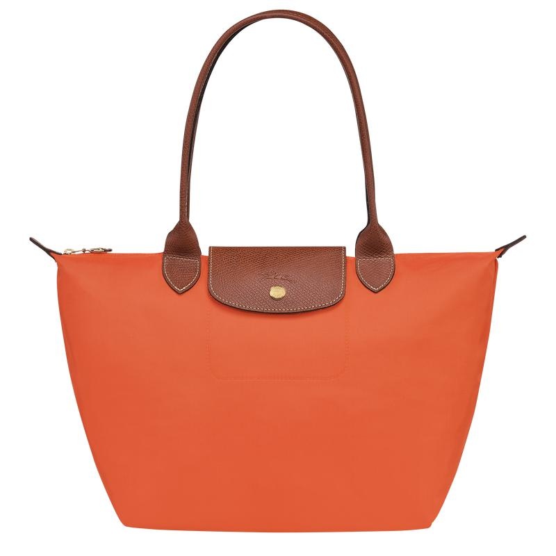 Bolso Tote Longchamp Le Pliage Original M Mujer Naranjas | 5486-WQVJT