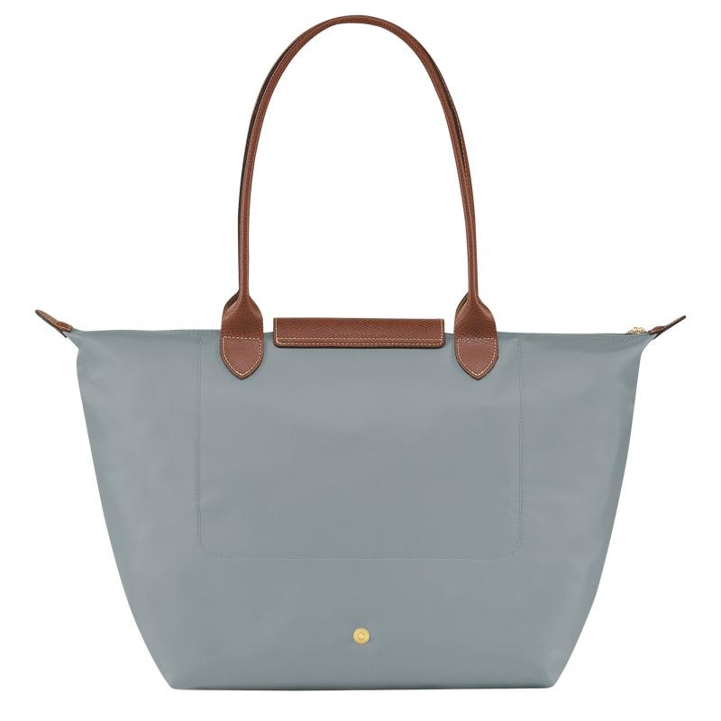 Bolso Tote Longchamp Le Pliage Original L Mujer Gris | 7214-IYFLJ