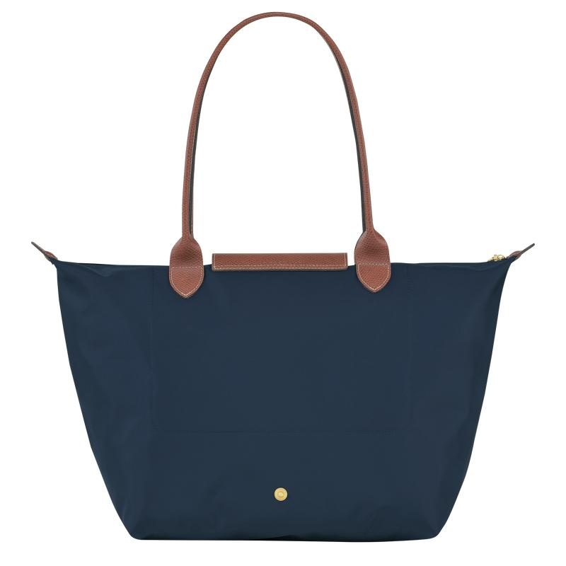 Bolso Tote Longchamp Le Pliage Original L Mujer Azul Marino | 2513-VCBTW